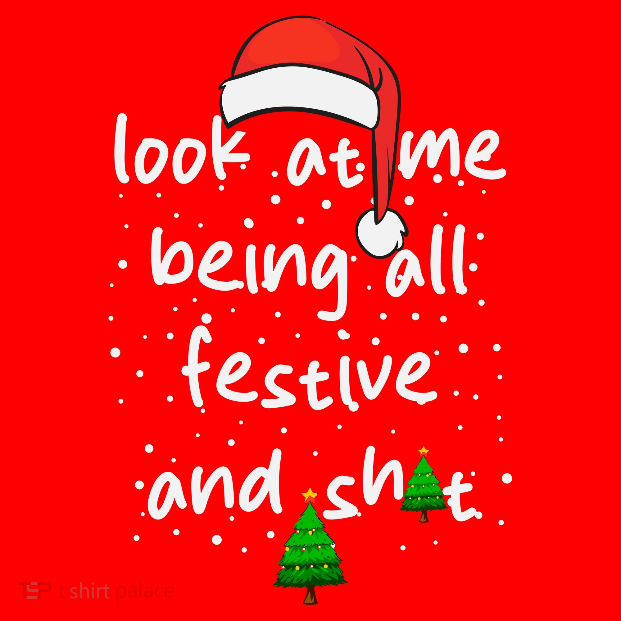 Funny Look At Me Being All Festive And Shits Santa Hat