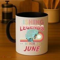 Fishing Legends Are Born In June Coffee Mug thumb 4