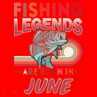Fishing Legends Are Born In June Santa Hat thumb 1