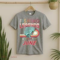 Fishing Legends Are Born In June T-Shirt thumb 2