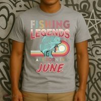 Fishing Legends Are Born In June T-Shirt thumb 3