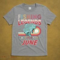 Fishing Legends Are Born In June T-Shirt thumb 5