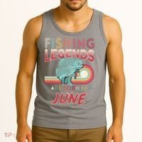 Fishing Legends Are Born In June Tank Top thumb 3
