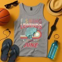 Fishing Legends Are Born In June Tank Top thumb 4