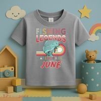 Fishing Legends Are Born In June Toddler T-Shirt thumb 3