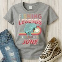 Fishing Legends Are Born In June Women's T-Shirt thumb 3