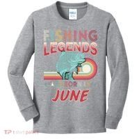 Fishing Legends Are Born In June Kids Long Sleeve Shirt thumb 0