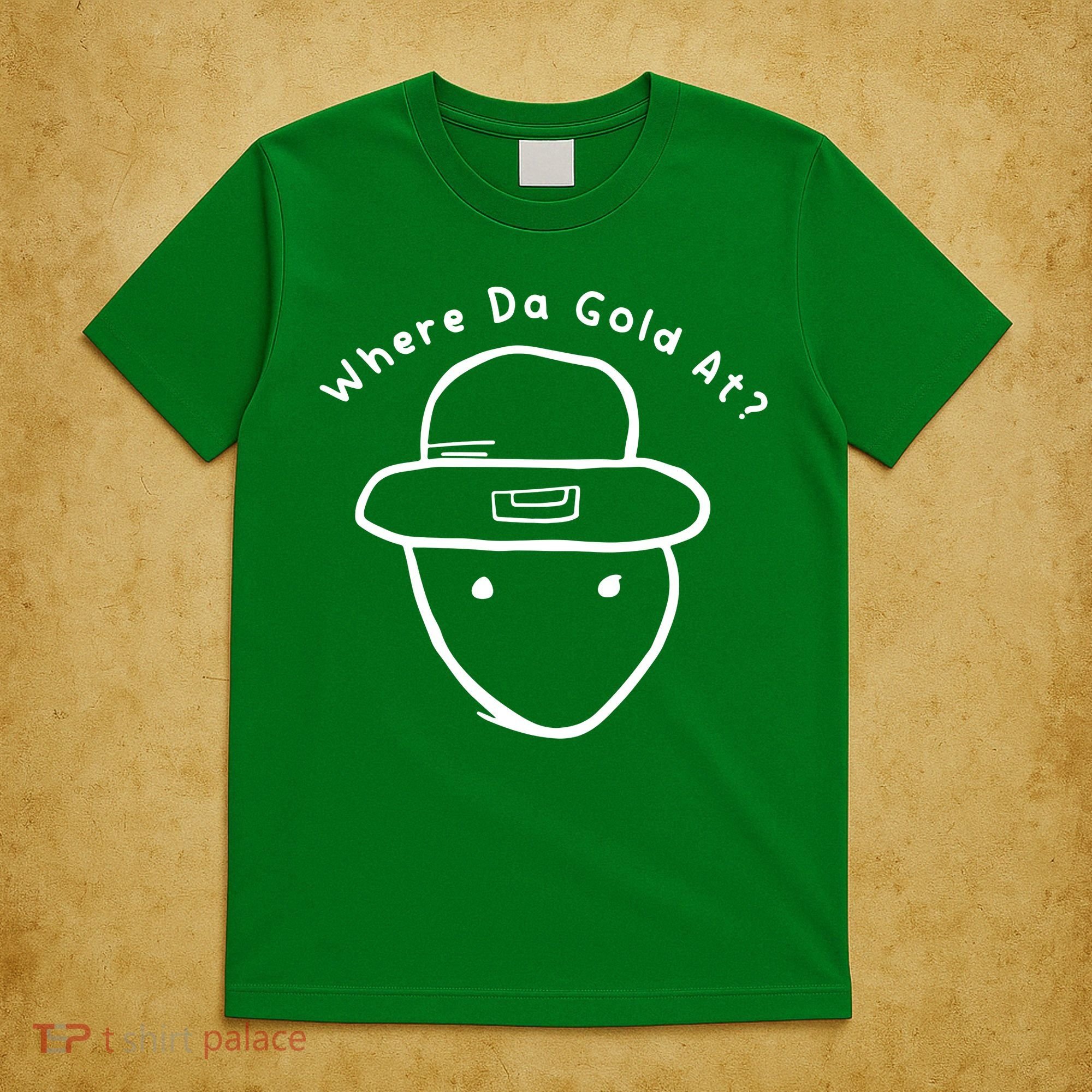 Funny Leprechaun Amateur Sketch Meme St Patricks Day 2024 T-Shirt