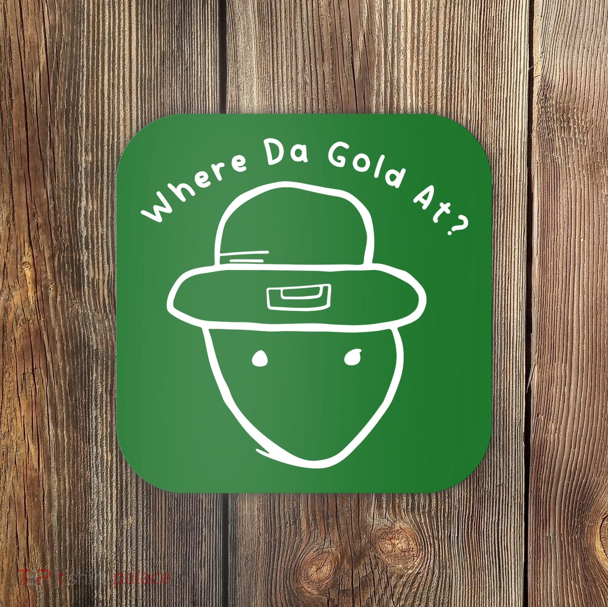 Funny Leprechaun Amateur Sketch Meme St Patricks Day 2024 Coaster