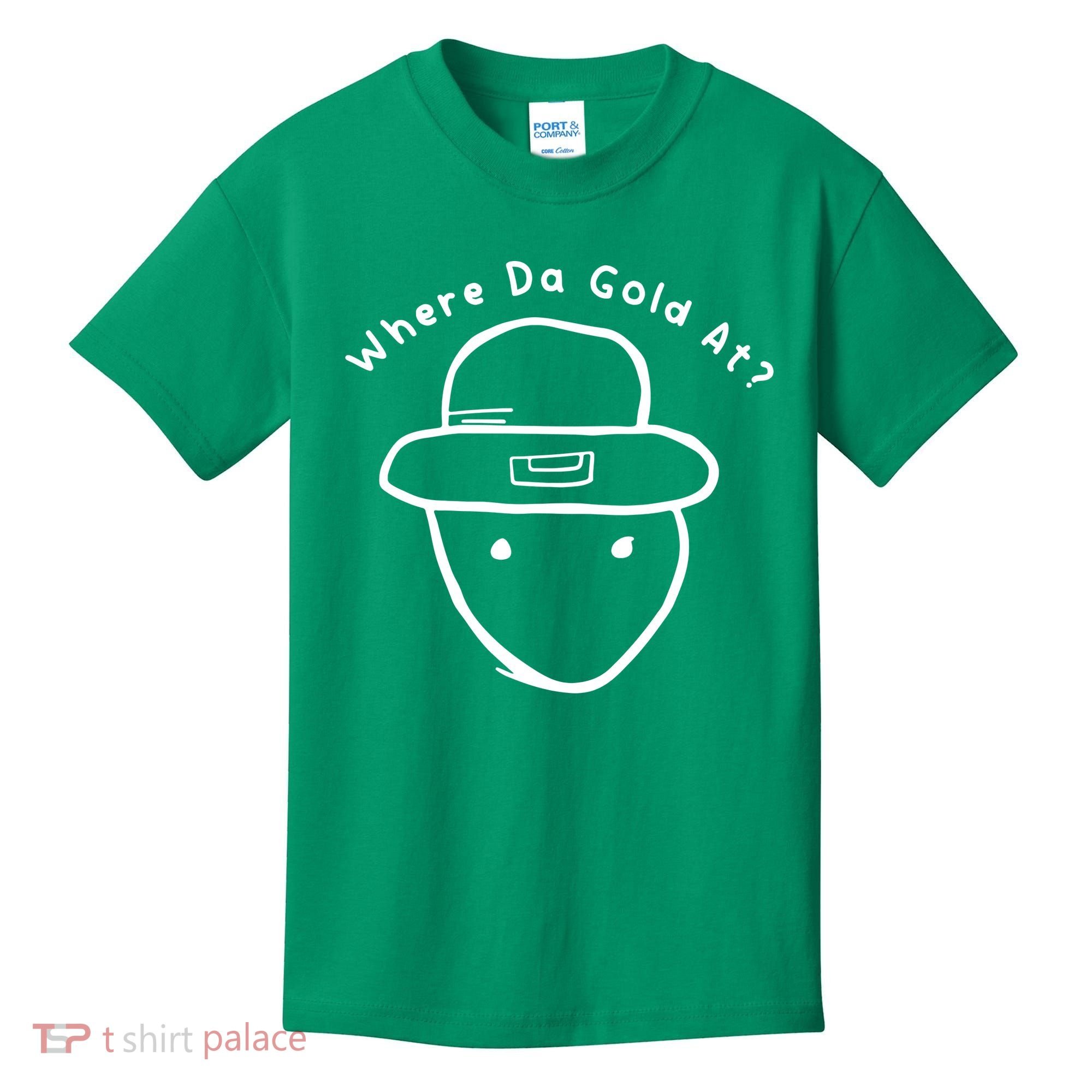 Funny Leprechaun Amateur Sketch Meme St Patricks Day 2024 Kids T-Shirt