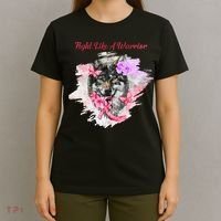 Fight Like A Warrior Wolf Pink Ribbon Breast Cancer T-Shirt thumb 4