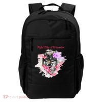 Fight Like A Warrior Wolf Pink Ribbon Breast Cancer Backpack thumb 0