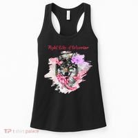 Fight Like A Warrior Wolf Pink Ribbon Breast Cancer Women's Tank Top thumb 0
