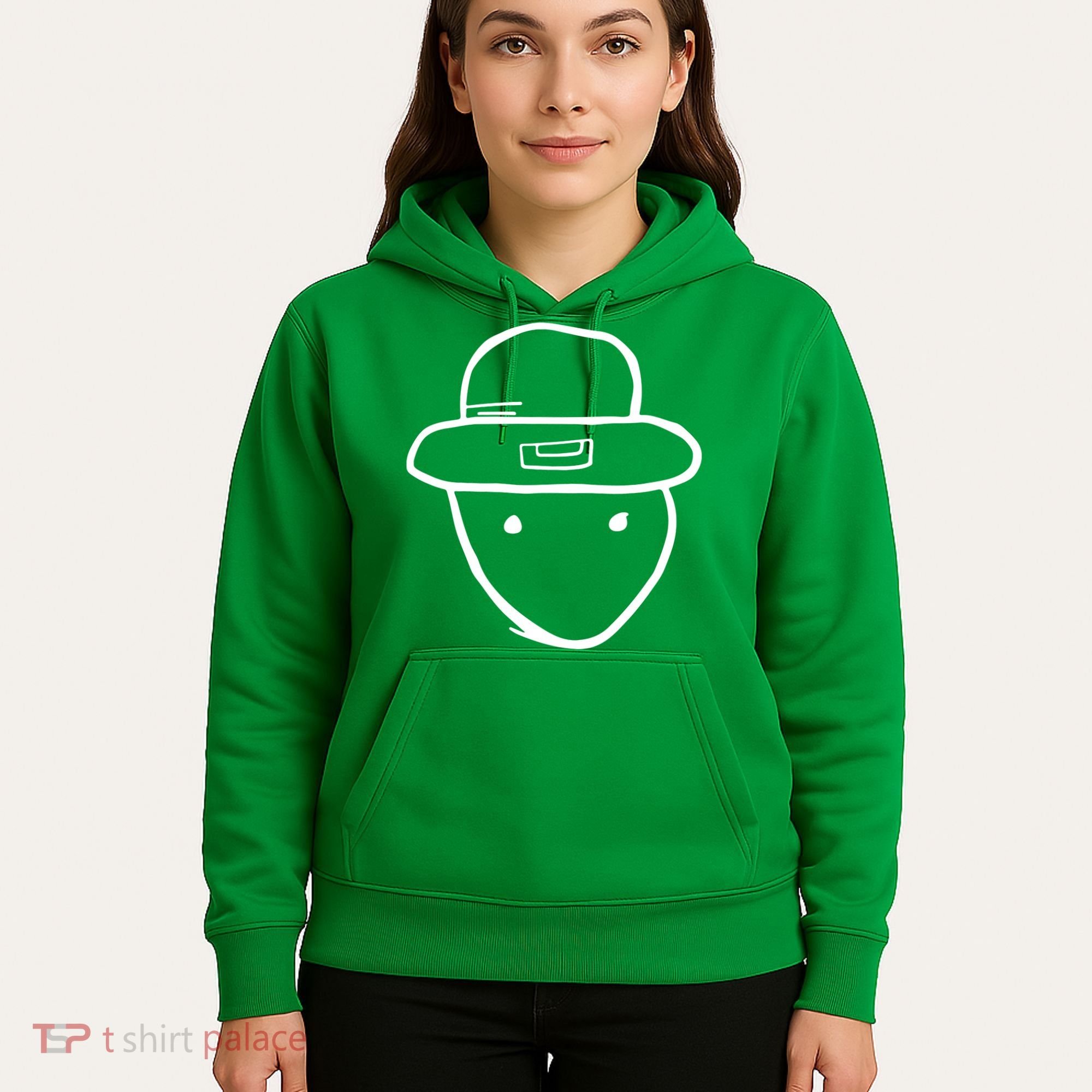Funny Leprechaun Amateur Sketch Meme St Patricks Day 2024 Hoodie