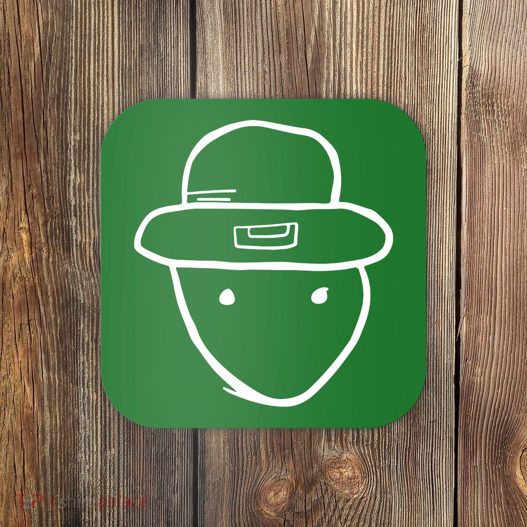 Funny Leprechaun Amateur Sketch Meme St Patricks Day 2024 Coaster