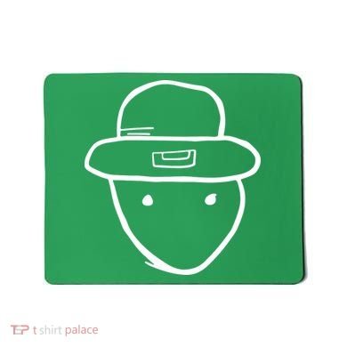 Funny Leprechaun Amateur Sketch Meme St Patricks Day 2024 Mousepad