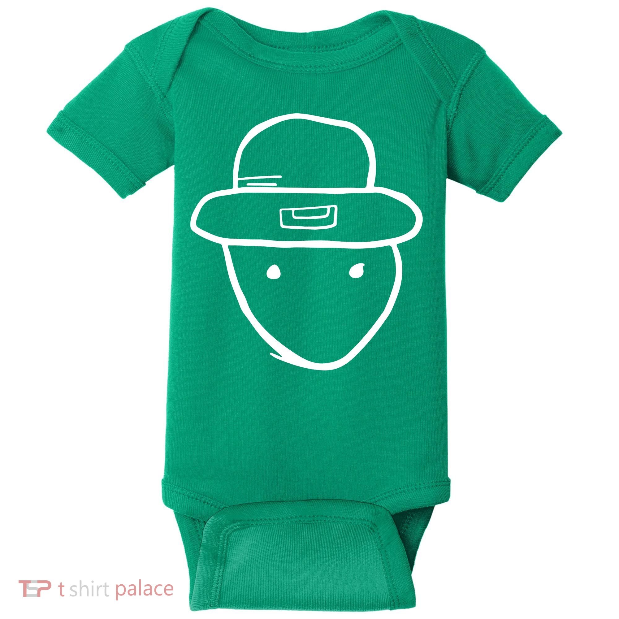 Funny Leprechaun Amateur Sketch Meme St Patricks Day 2024 Baby Bodysuit