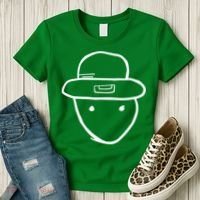 Funny Leprechaun Amateur Sketch Meme St Patricks Day 2024 Women's T-Shirt thumb 3