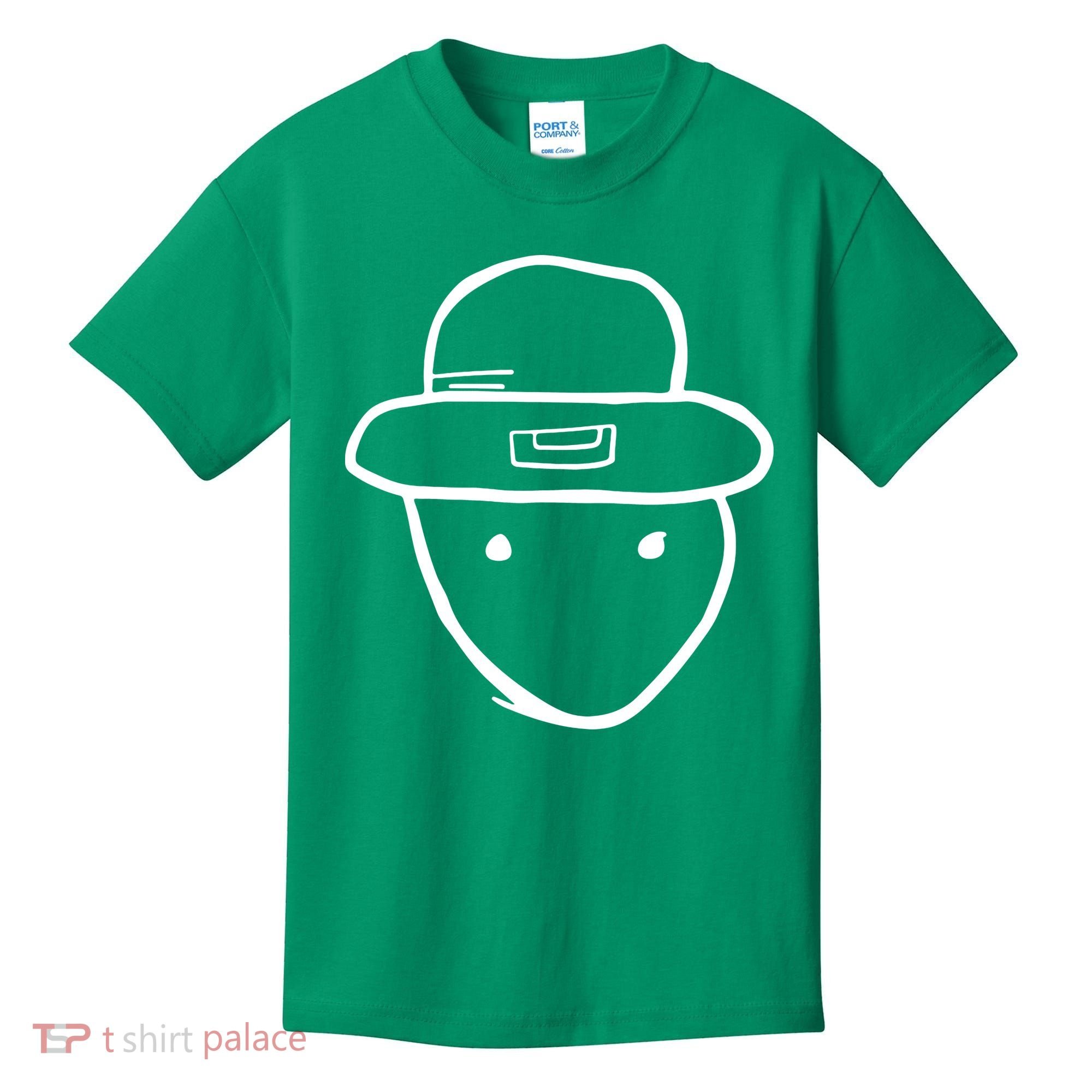Funny Leprechaun Amateur Sketch Meme St Patricks Day 2024 Kids T-Shirt