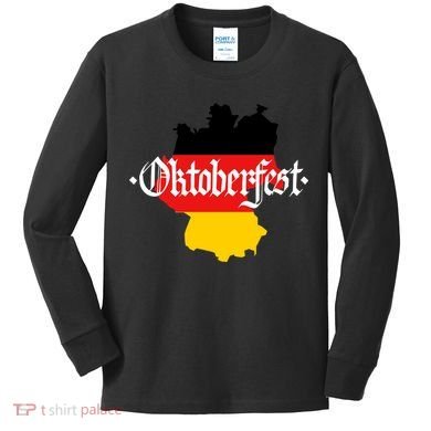 Flag of Oktoberfest Kids Long Sleeve Shirt