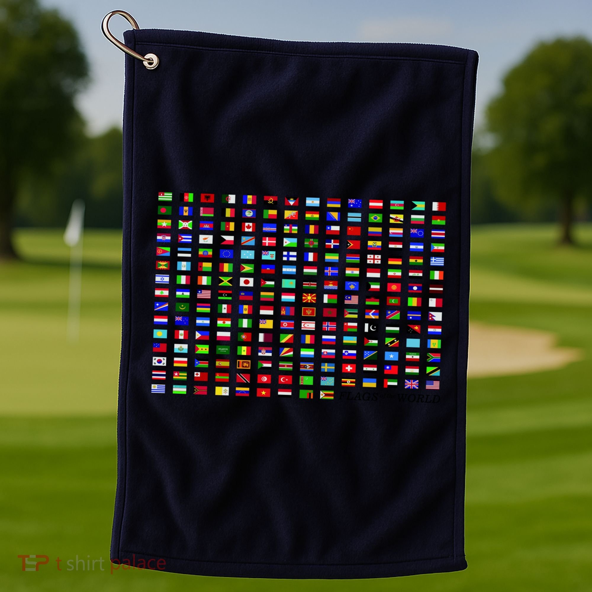 Flags of the World Golf Towel