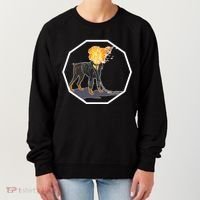 Flaming Ghost Dog On Fire Rider Doggo Women's Sweatshirt thumb 0