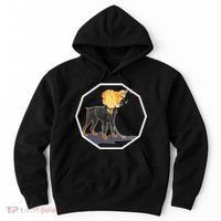 Flaming Ghost Dog On Fire Rider Doggo Hoodie thumb 0