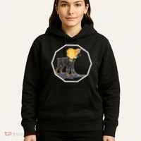 Flaming Ghost Dog On Fire Rider Doggo Hoodie thumb 5