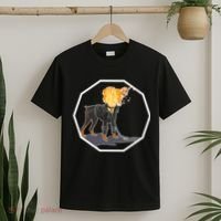 Flaming Ghost Dog On Fire Rider Doggo T-Shirt thumb 2