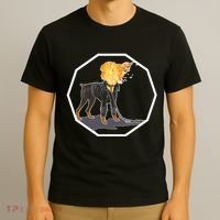 Flaming Ghost Dog On Fire Rider Doggo T-Shirt thumb 3