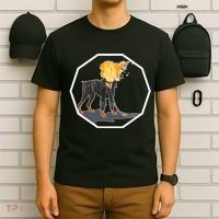 Flaming Ghost Dog On Fire Rider Doggo T-Shirt thumb 6