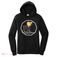 Flaming Ghost Dog On Fire Rider Doggo Women's Hoodie thumb 0
