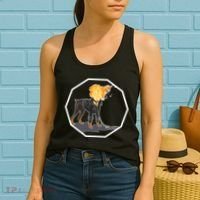 Flaming Ghost Dog On Fire Rider Doggo Women's Tank Top thumb 2