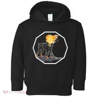 Flaming Ghost Dog On Fire Rider Doggo Toddler Hoodie thumb 0