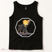 Flaming Ghost Dog On Fire Rider Doggo Tank Top thumb 2