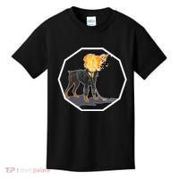 Flaming Ghost Dog On Fire Rider Doggo Kids T-Shirt thumb 0