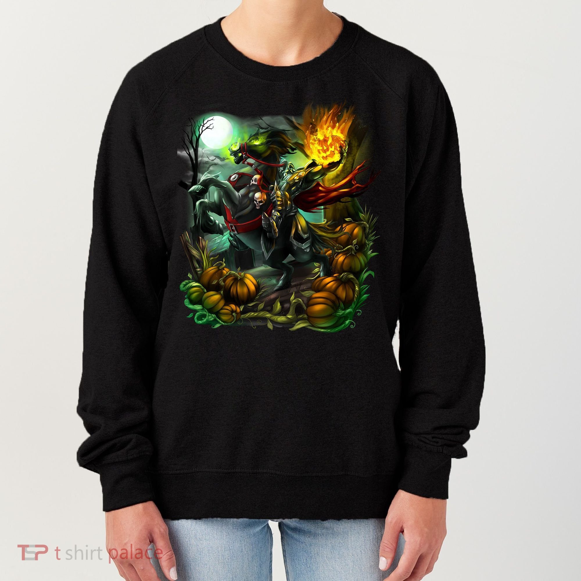 Flaming Headless Horseman Women's Sweatshirt