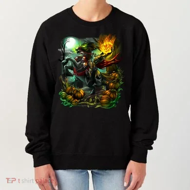 Flaming Headless Horseman Women's Sweatshirt