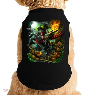 Flaming Headless Horseman Doggie Tank