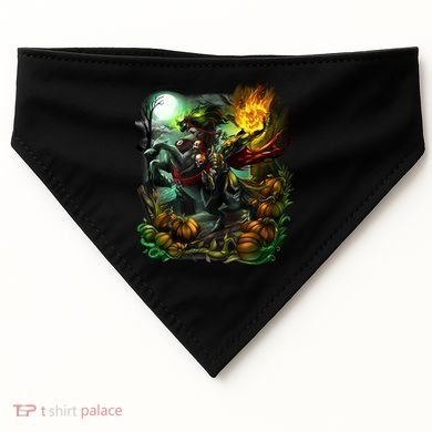 Flaming Headless Horseman USA-Made Doggie Bandana
