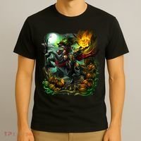Flaming Headless Horseman T-Shirt thumb 3