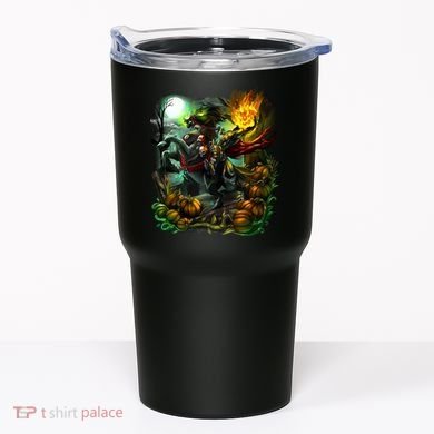 Flaming Headless Horseman Tumbler