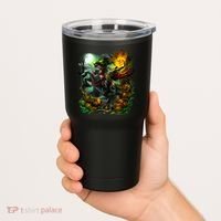 Flaming Headless Horseman Tumbler thumb 2