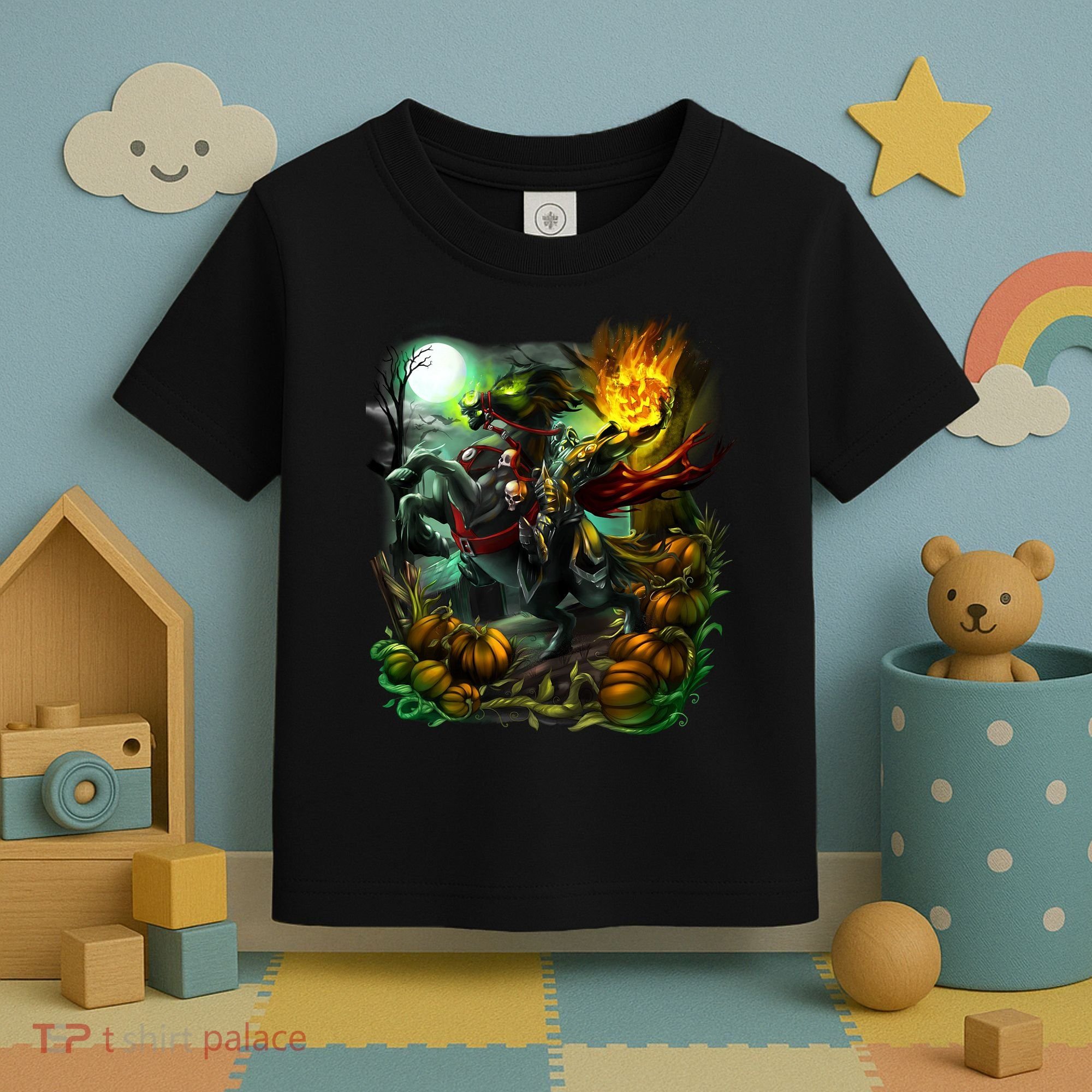 Flaming Headless Horseman Toddler T-Shirt