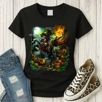 Flaming Headless Horseman Women's T-Shirt thumb 3
