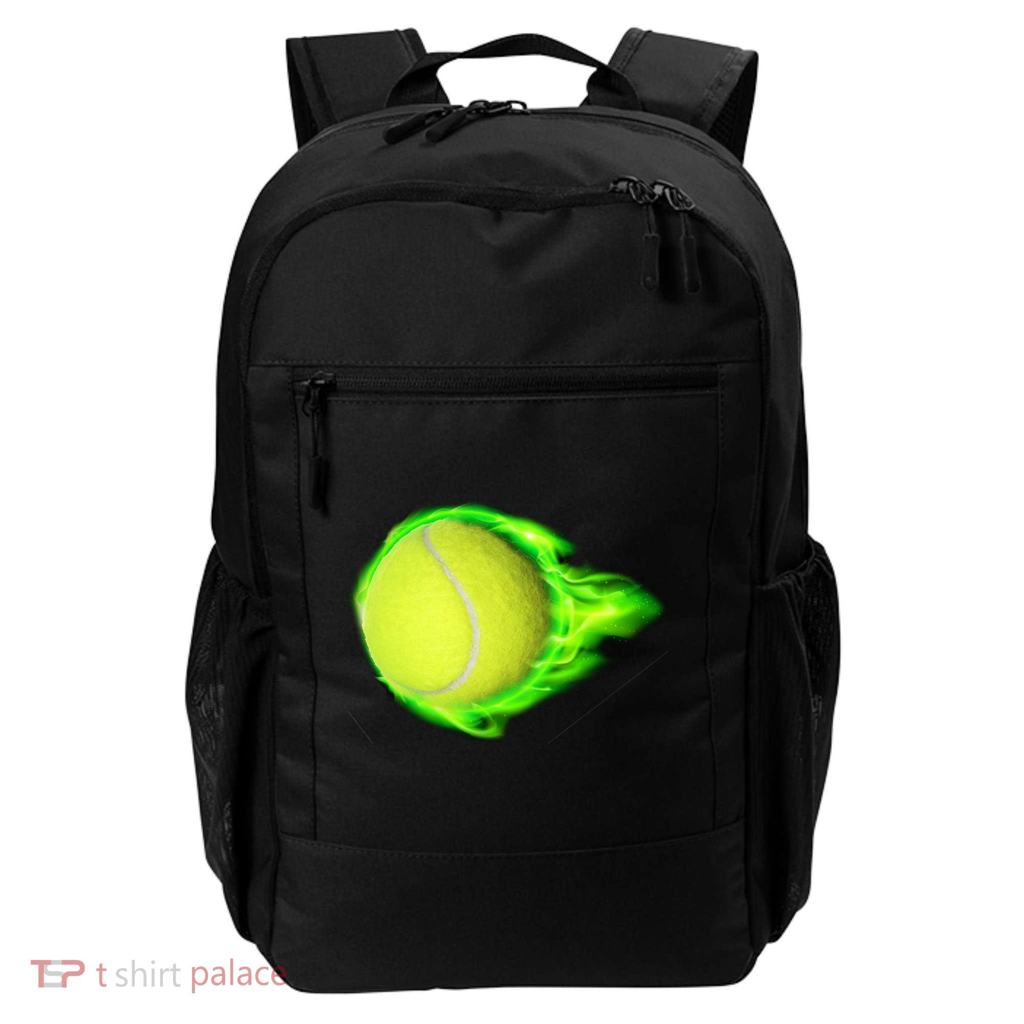 Flaming Tennis Ball Backpack