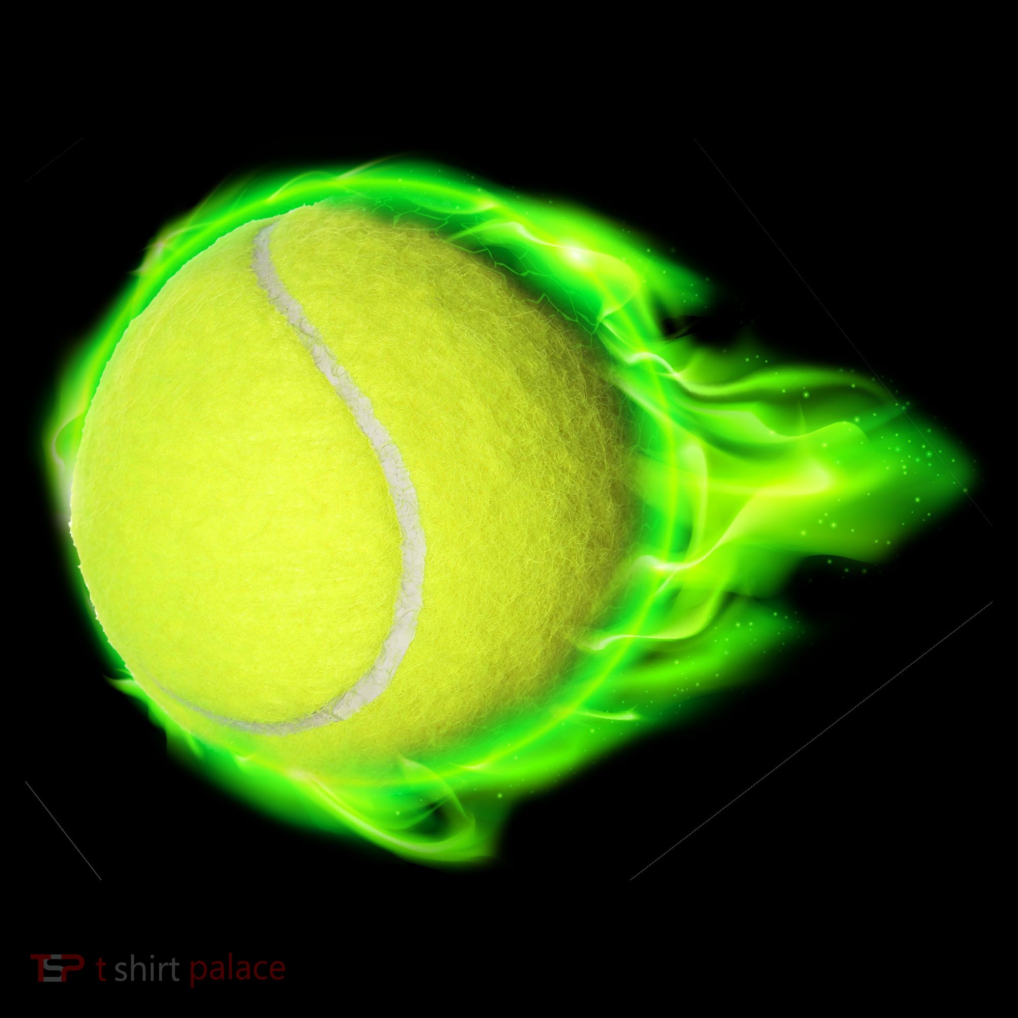 Flaming Tennis Ball Backpack