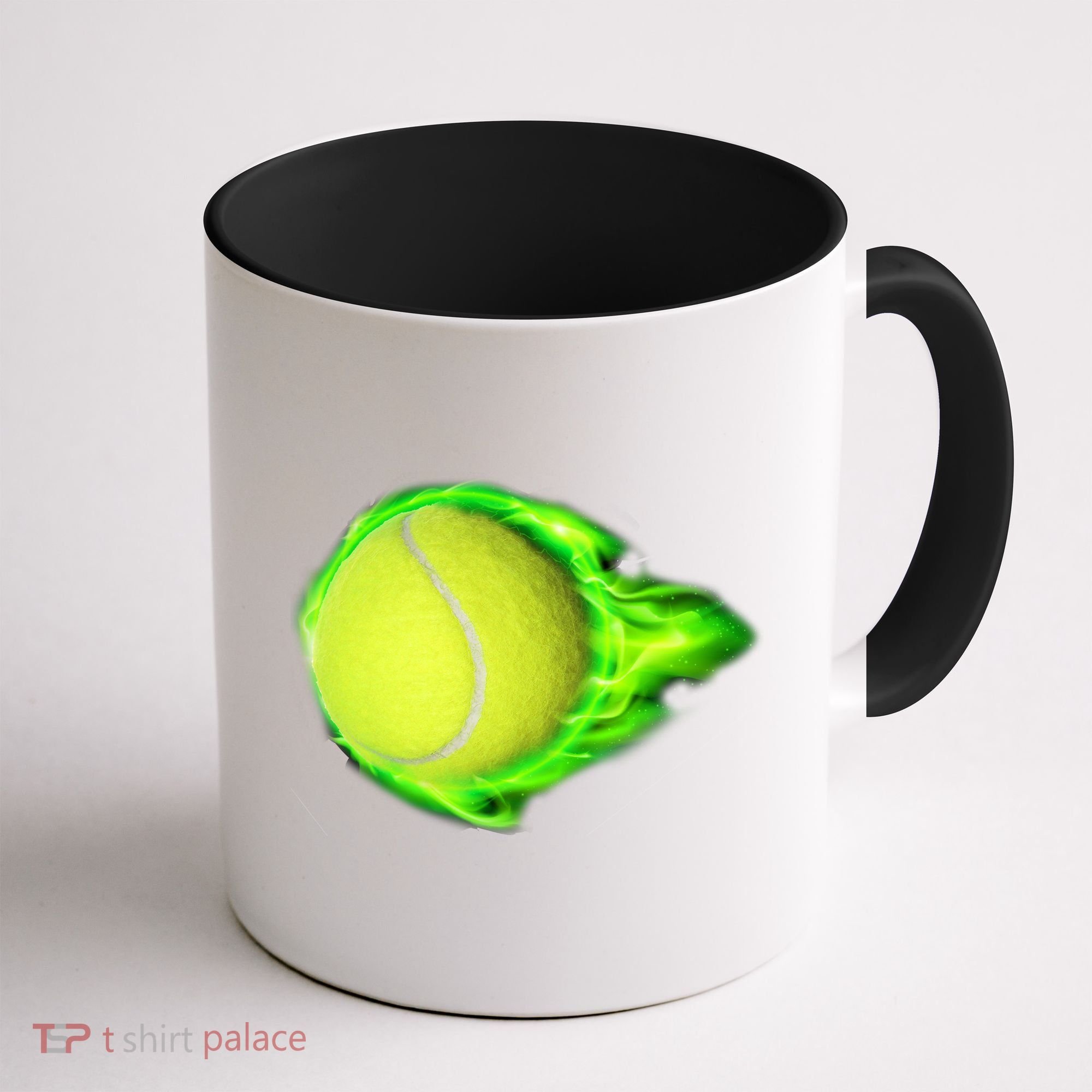 Flaming Tennis Ball Coffee Mug
