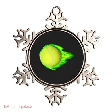 Flaming Tennis Ball Ornament