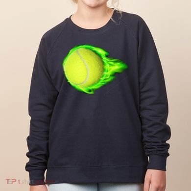 Flaming Tennis Ball Women's Sweatshirt